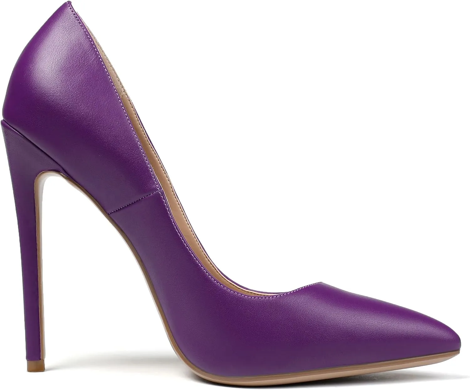 Soireelady Women's Pumps High Heel| Stiletto Heels Shoes |Slip on |Womens Elegant Dress Party Shoes 12CM 4.8 Inch