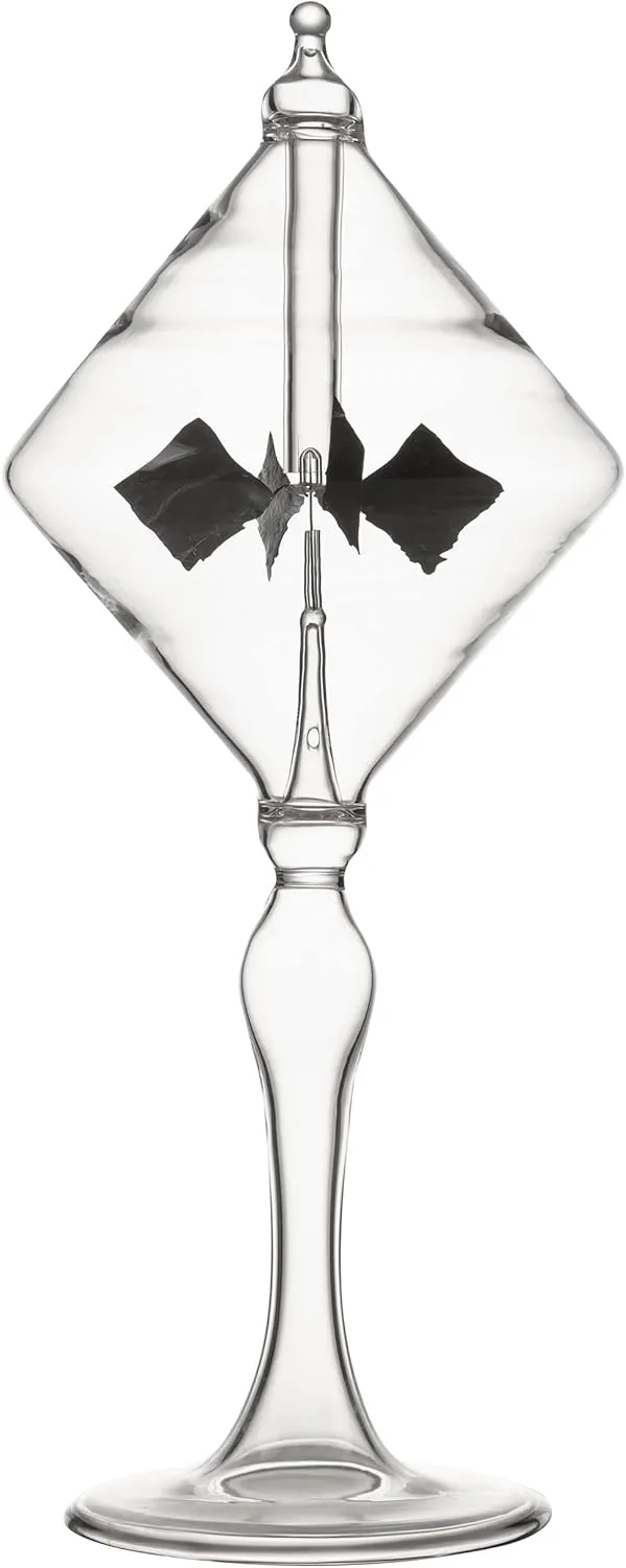 Spaceship Solar Power Radiometer Sun Light Energy Spinning Vanes Glass Windmill Gift Home Desk Decoration