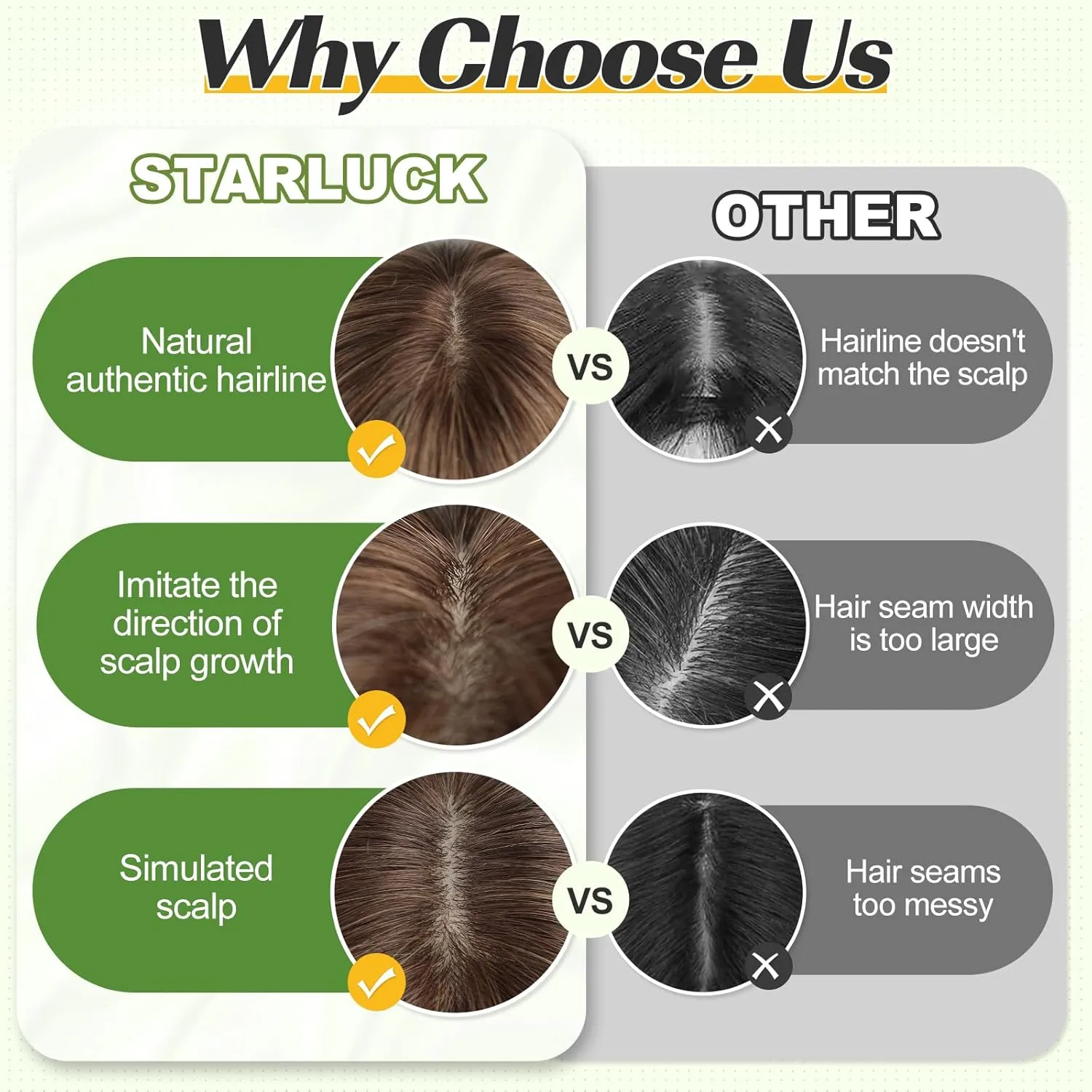 starluck 12 Inch Real Human Hair Toppers for Women with bangs,100% Human Hair Toppers for Women with thinning hair hair loss, 4inch x3inch Swiss Base-Ombre Ash Blonde (Mixed light brown highlight)
