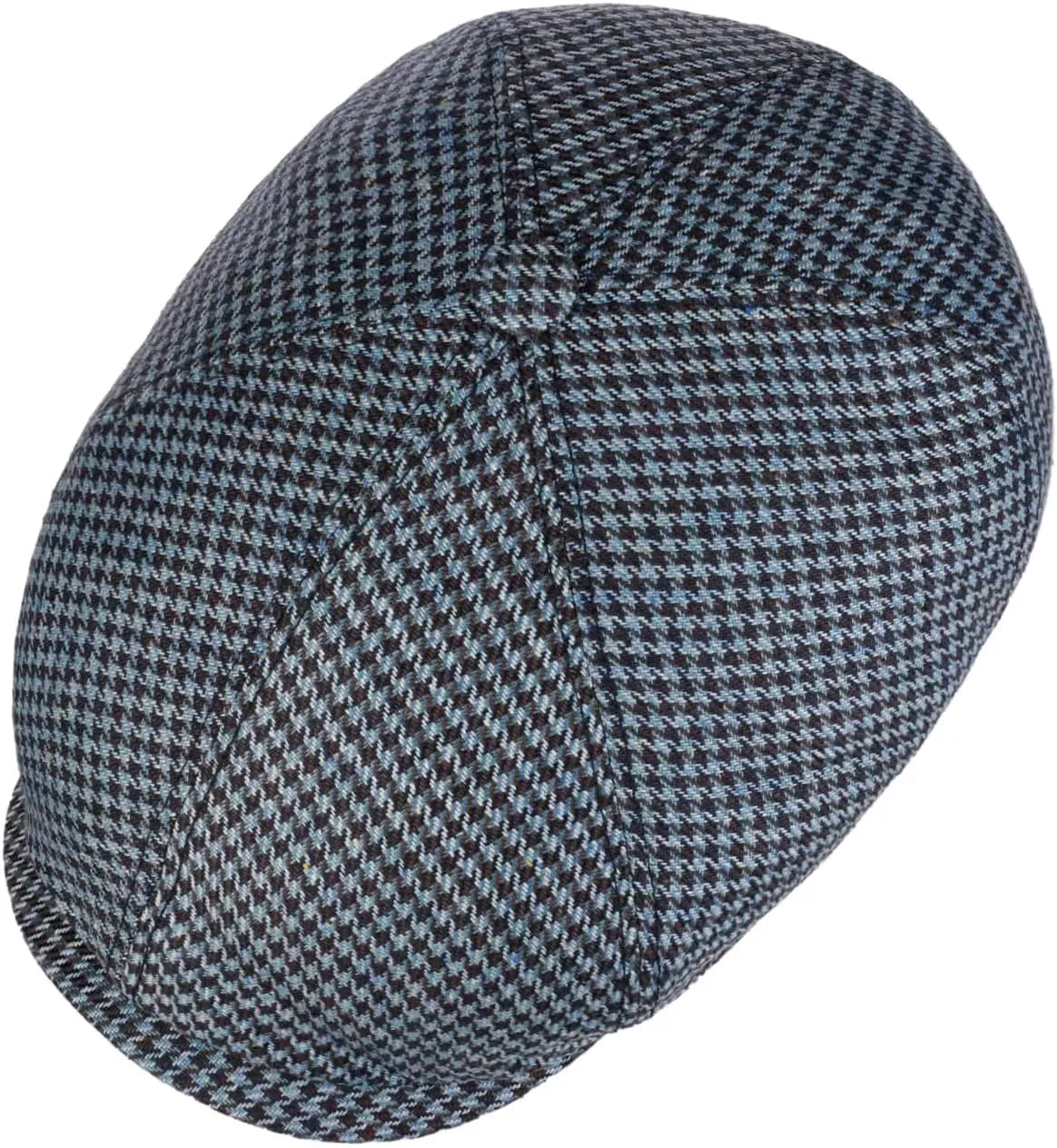 Stetson Silk Houndstooth Flat Cap Men - Made in The EU