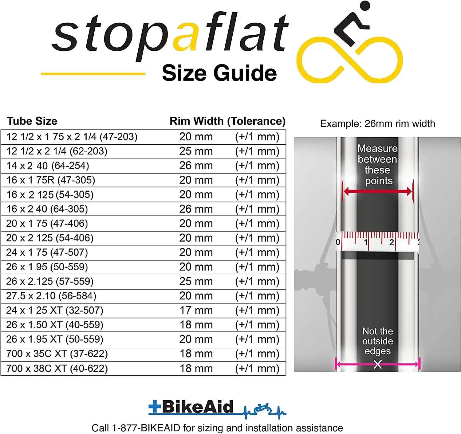Stop-A-Flat Puncture Proof Bicycle Inner Tube