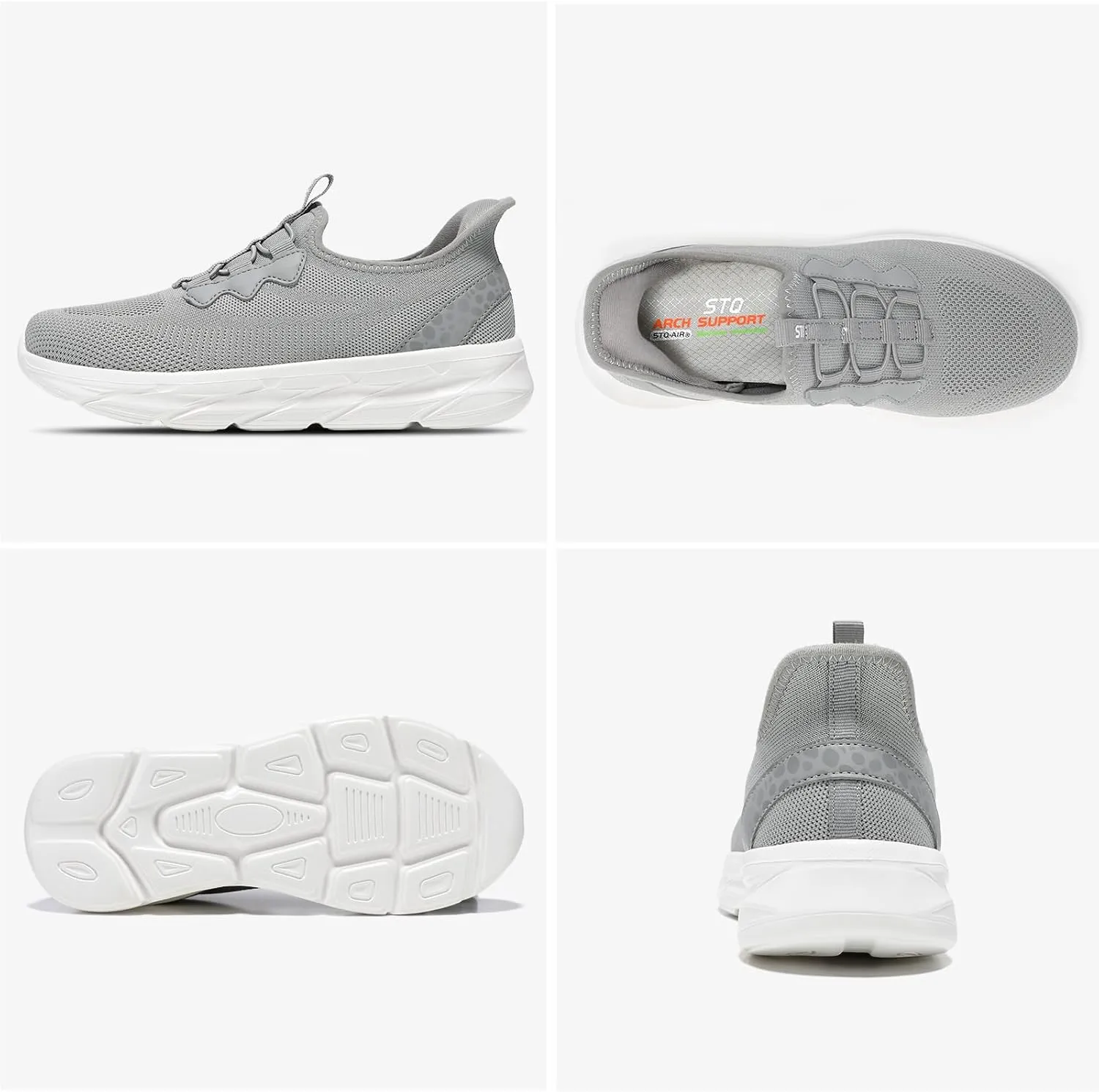 STQ Slip on Womens Sneakers Orthopedic Walking Shoes Comfortable Breathable Sneakers with Arch Support