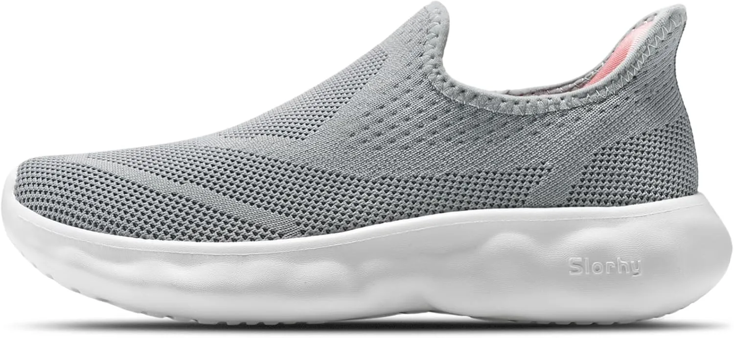 STQ Womens Slip on Sneakers Cloud-Like Sole Maternity Walking Shoes