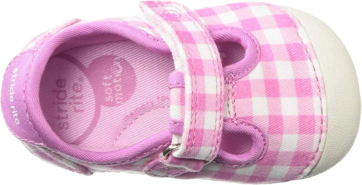 Stride Rite Unisex-Child Soft Motion Hanna Girl's T-Strap Sneaker