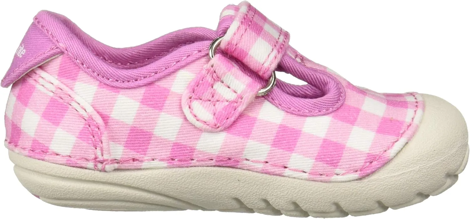 Stride Rite Unisex-Child Soft Motion Hanna Girl's T-Strap Sneaker
