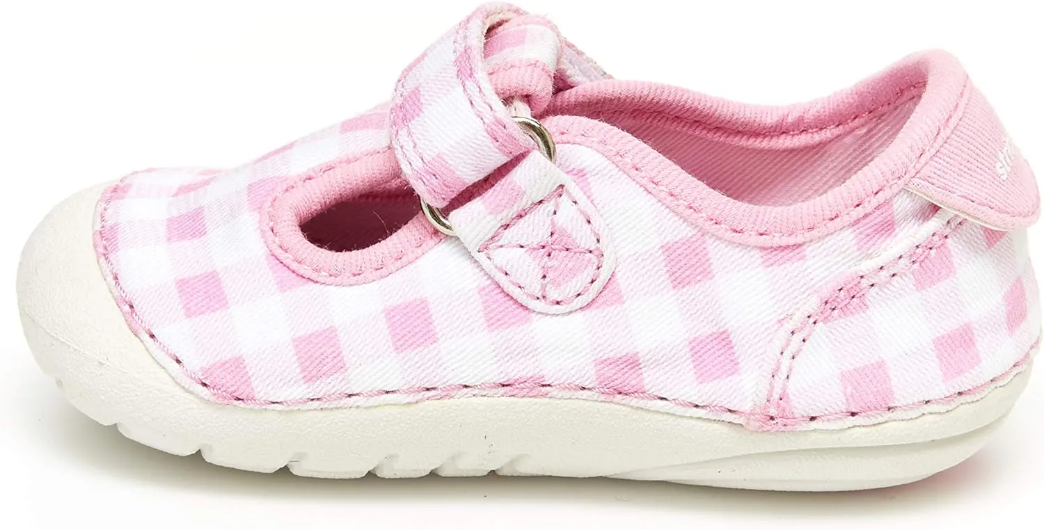 Stride Rite Unisex-Child Soft Motion Hanna Girl's T-Strap Sneaker