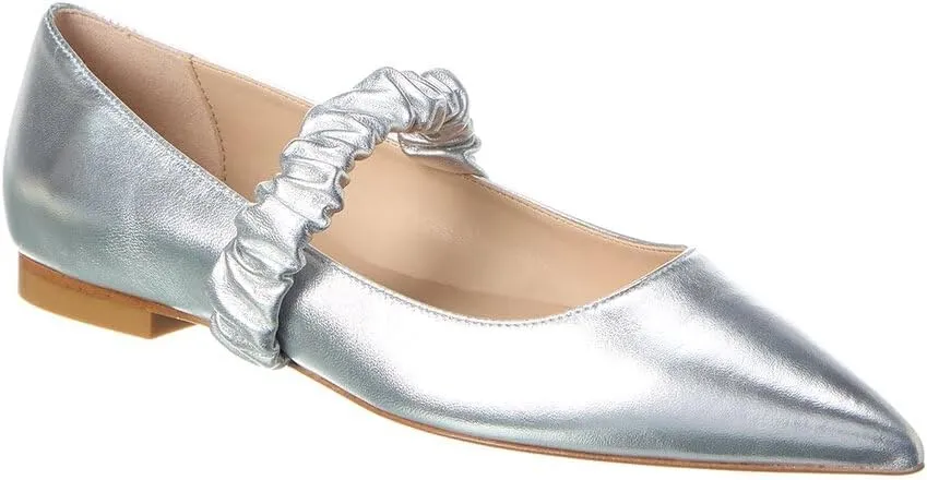 Stuart Weitzman Maxine Leather Ballet Flat