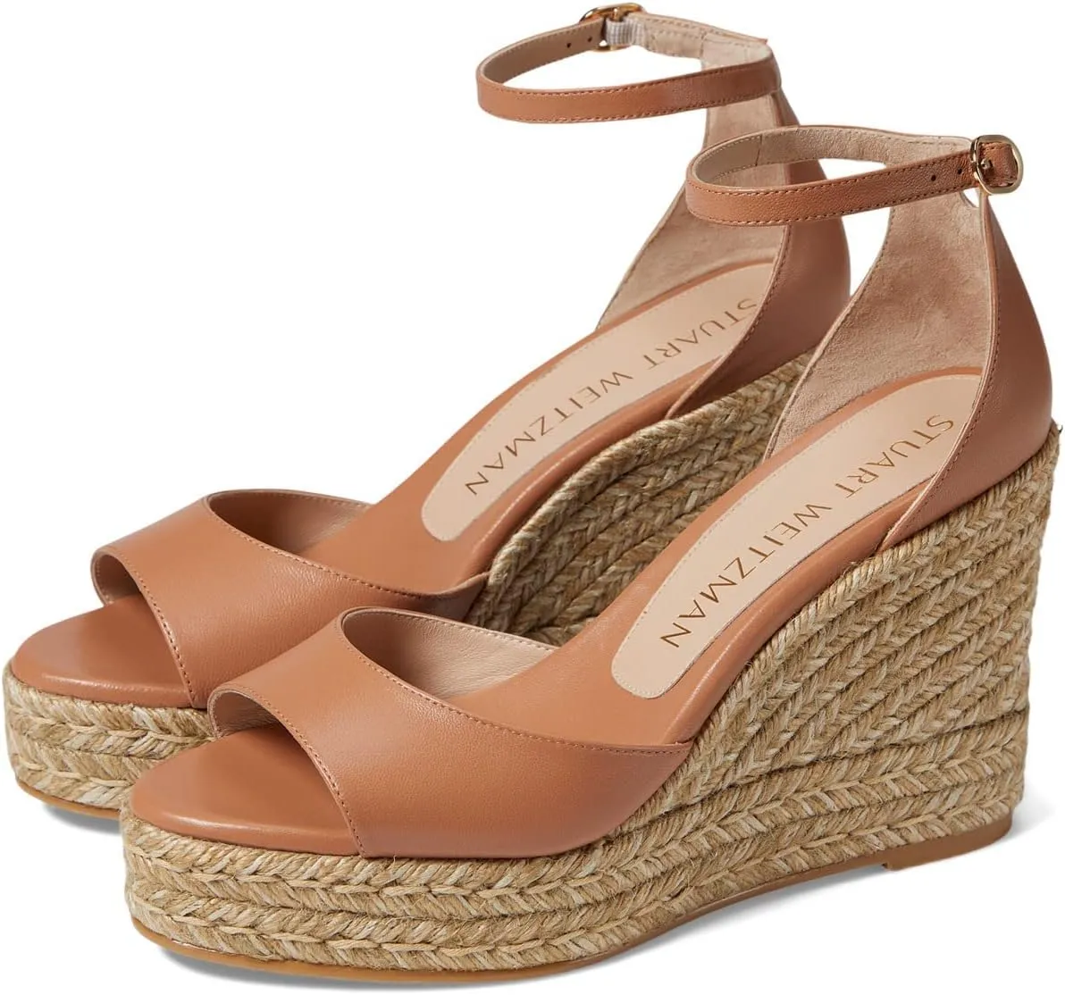 Stuart Weitzman Women's Nudist Curve Espadrille Wedges