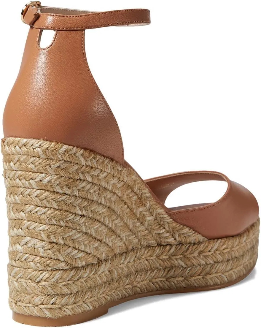 Stuart Weitzman Women's Nudist Curve Espadrille Wedges