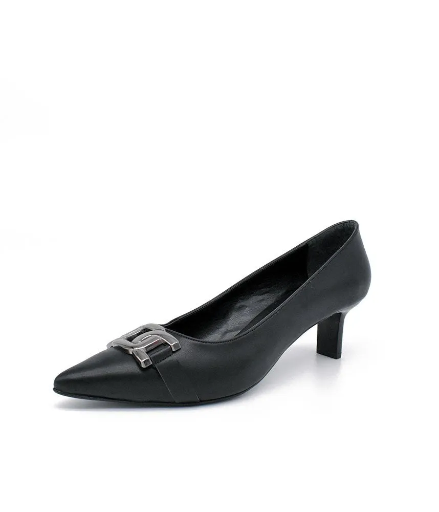 Stylish Black Link Heels