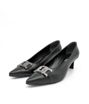 Stylish Black Link Heels