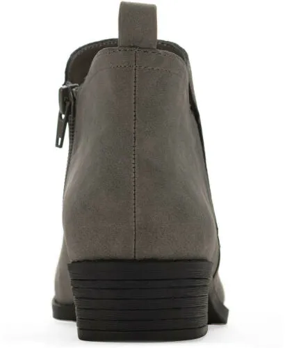 SUN   Stone Cadee Ankle Booties, GREY 6