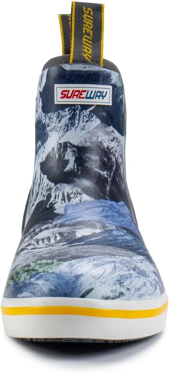 SUREWAY Women's Deck Boots Professional Non-Slip Fishing & Ankle Deck Boot Waterproof Rain Boots