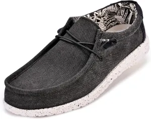 suroad Men's Loafers Slip on Shoes for Men Casual Canvas Shoes Comfortable & Light-Weight