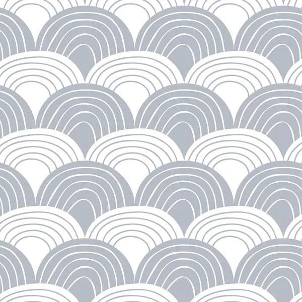 Swedish Linens Rainbows Flat Sheet – Gray