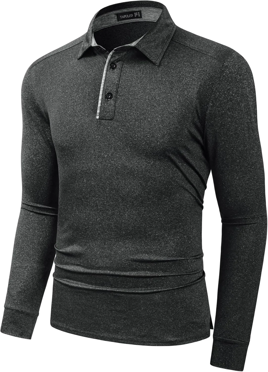 TAPULCO Mens Quick Dry Golf Shirts Casual Athletic Stretch Sports Polo Collared T-Shirts