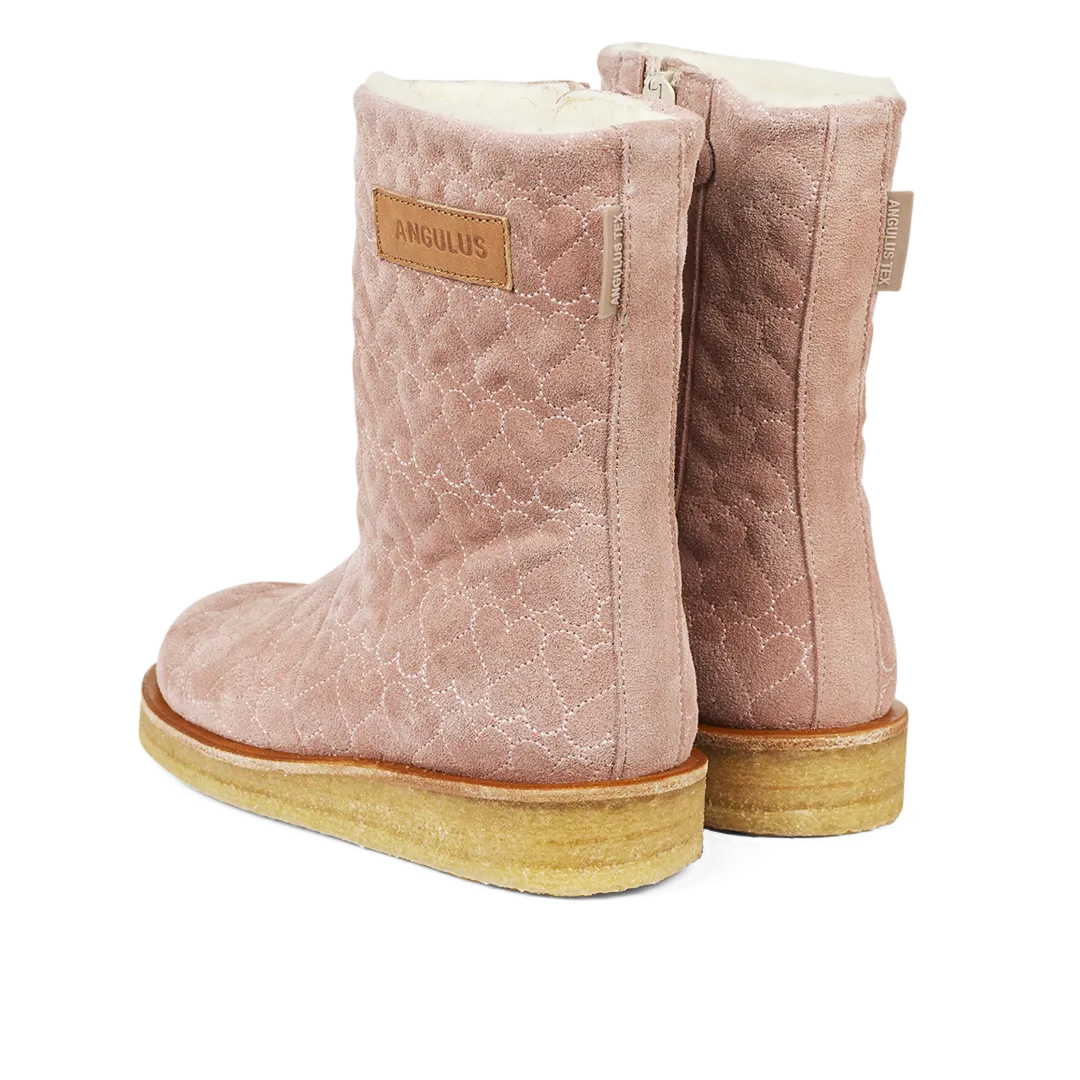 TEX-boot with heart quilt and zipper