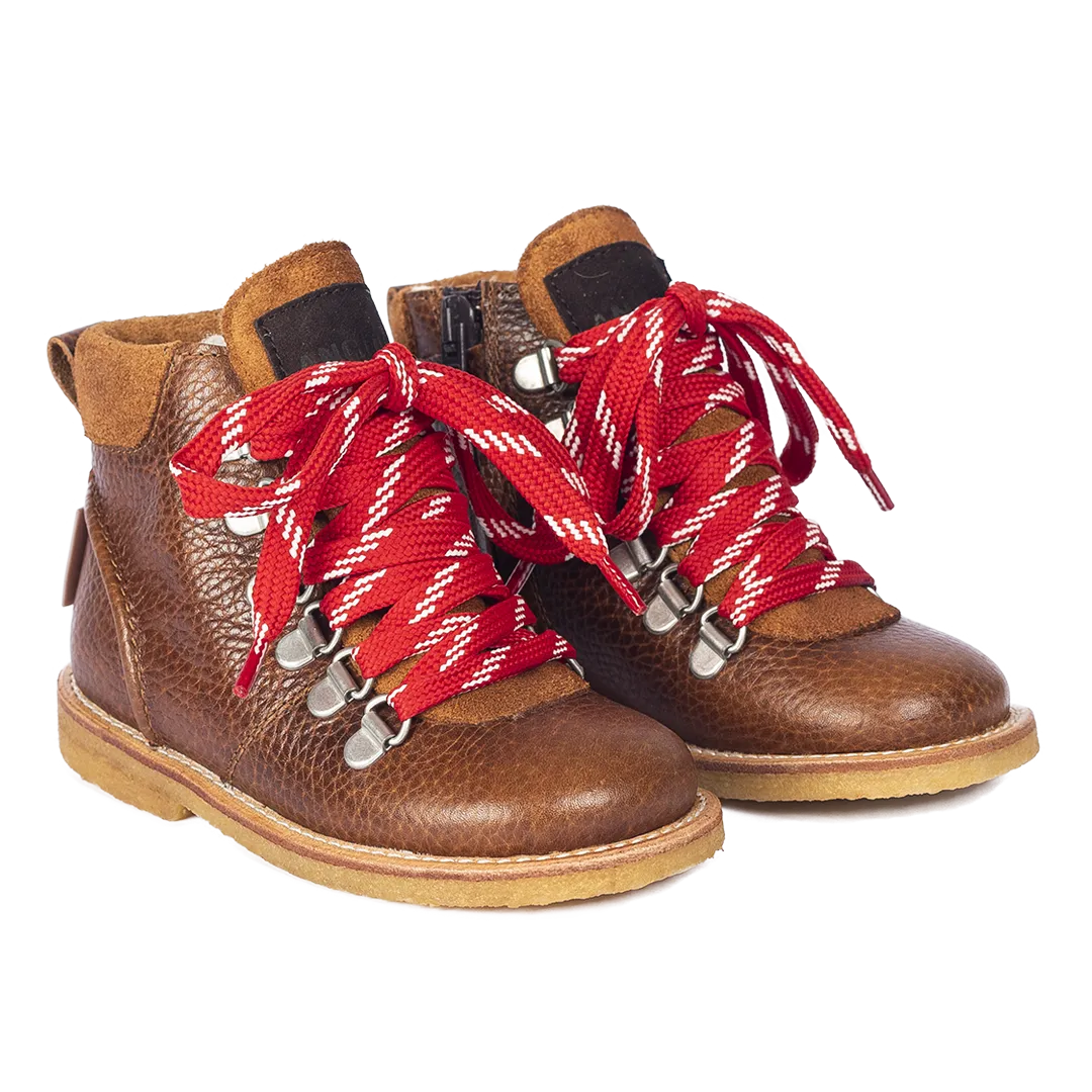 TEX-boot with laces and inside zipper