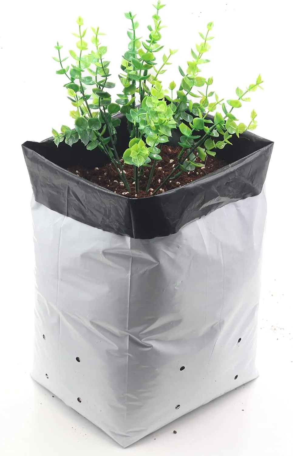 TEXALAN(R Poly Grow Bag Planters Panda Film Black and White 5 Gallon 25pcs
