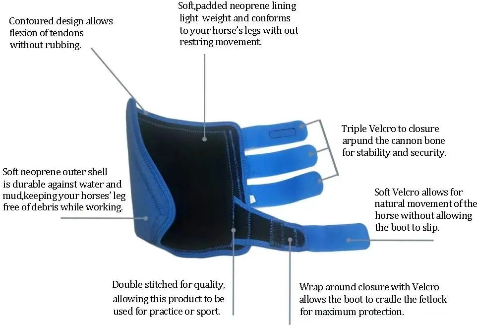TGW RIDING Horse Sports Medicine Boots Horse Sport Boots Horse Leg Wraps One Pair