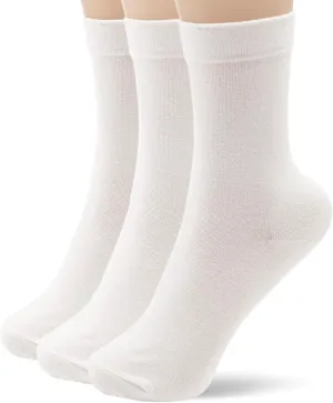 Thin Crew Socks for Women - Dress Socks - Soft Cotton Socks - Crew Socks for Business Trouser Casual 3-6 Pairs