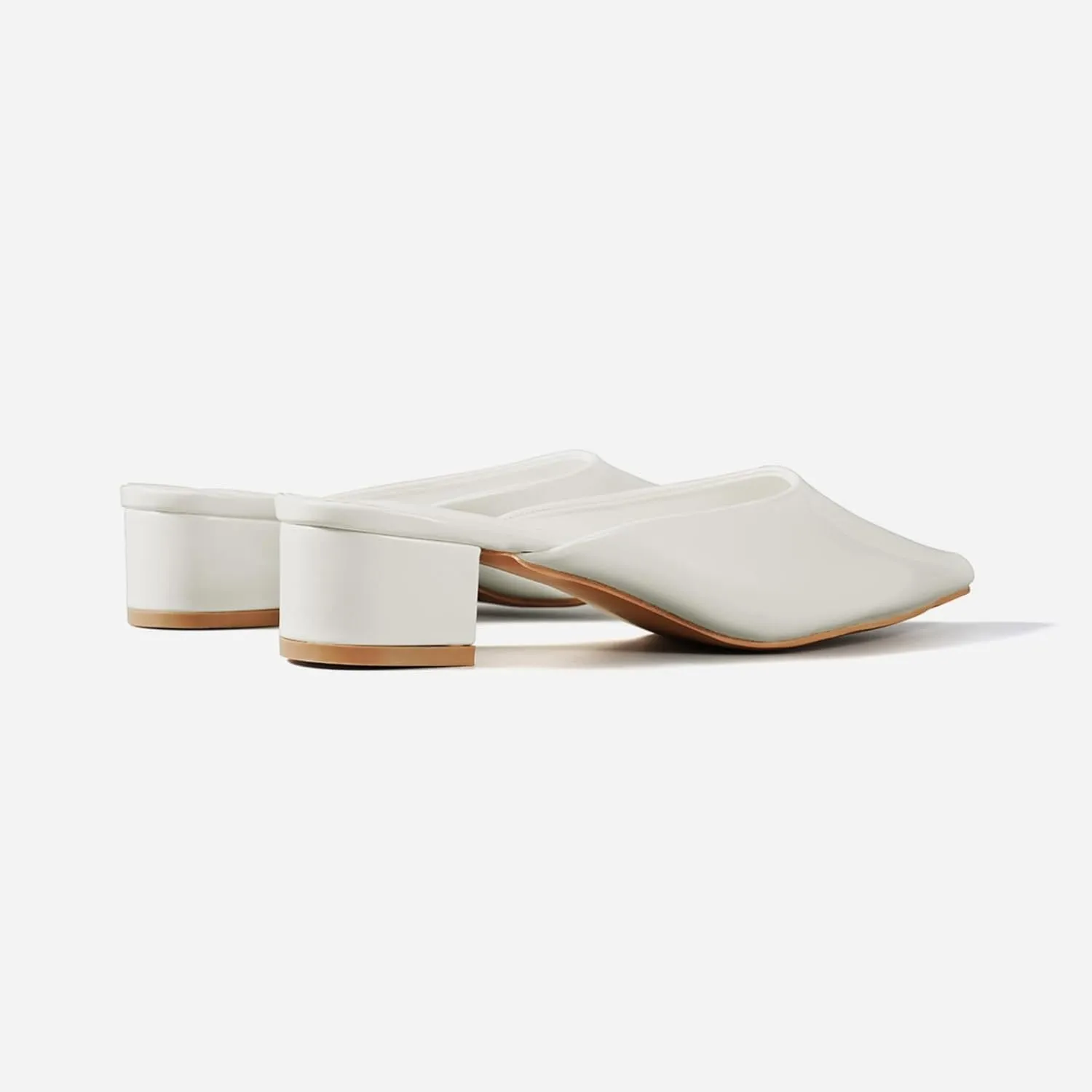 TIJN Heels,Pointed Toe Mules for Momen with Low Heel, Breathable Mesh Knit Slip On Flat Sandals,Helka