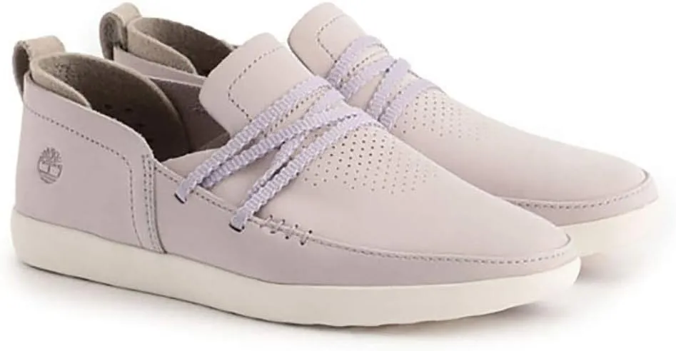 Timberland Women's Project Better Light Purple Nubuck Slip On Shoes
