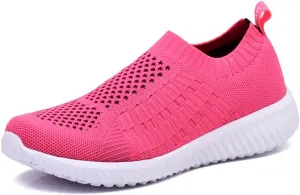 TIOSEBON Women's Athletic Walking Shoes Slip On Casual Mesh-Comfortable Tennis Workout Sneakers