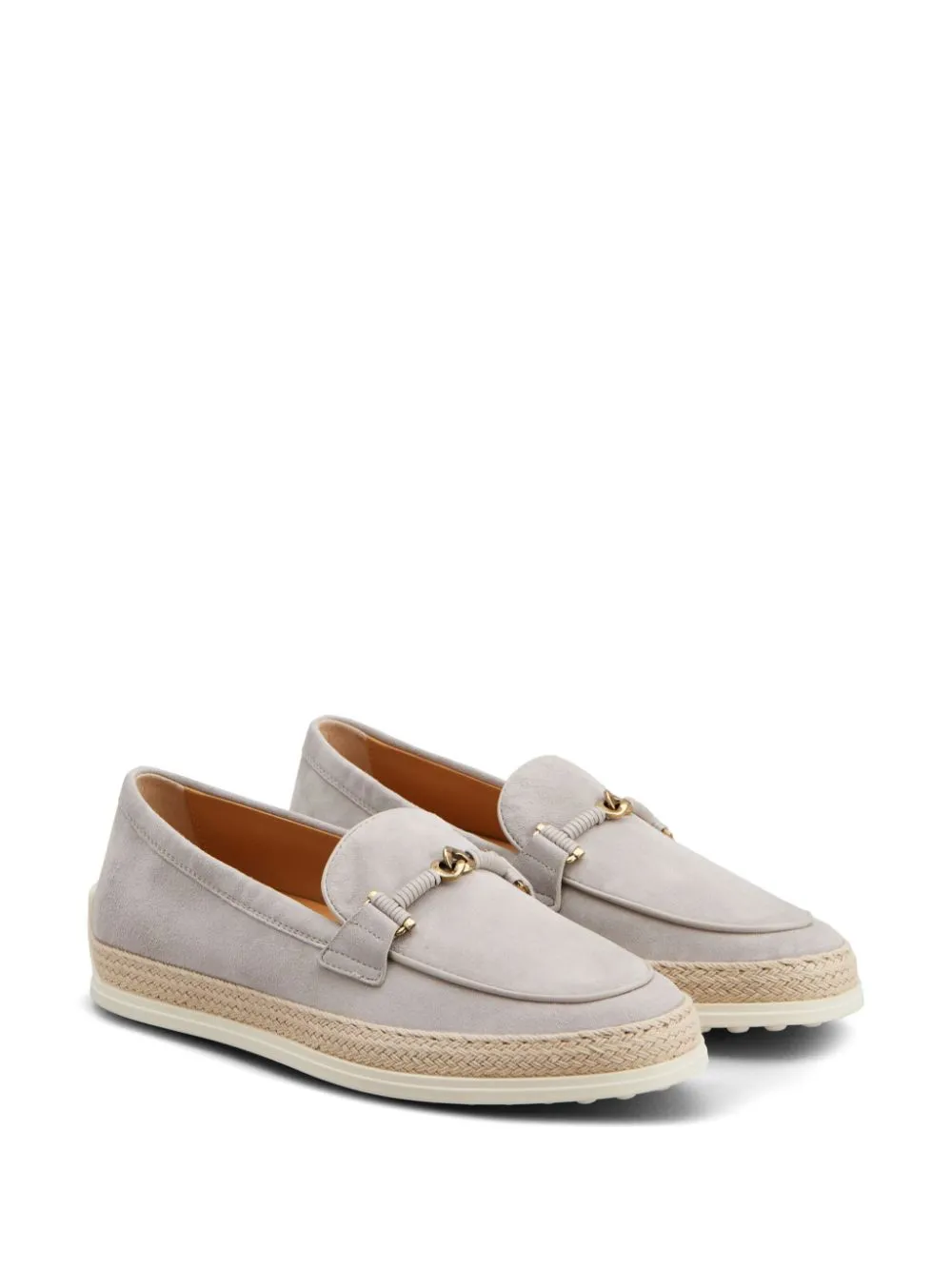 Tod's Light Grey Flat Shoes
