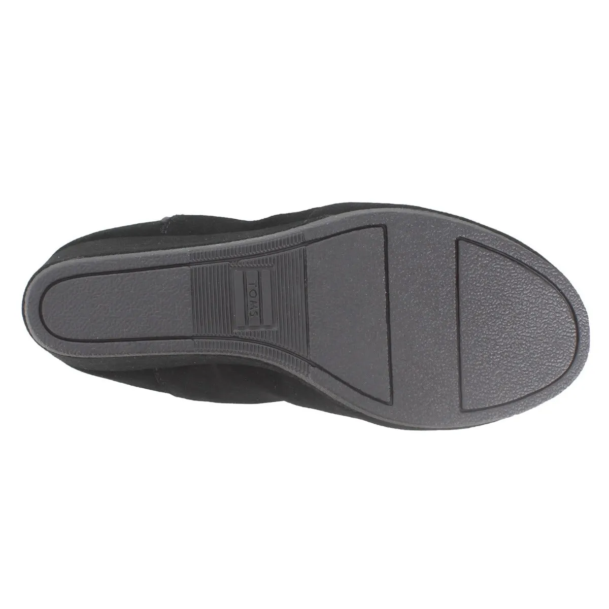 Toms Black Suede Kelsey Womens Short Ankle Booties 10014161