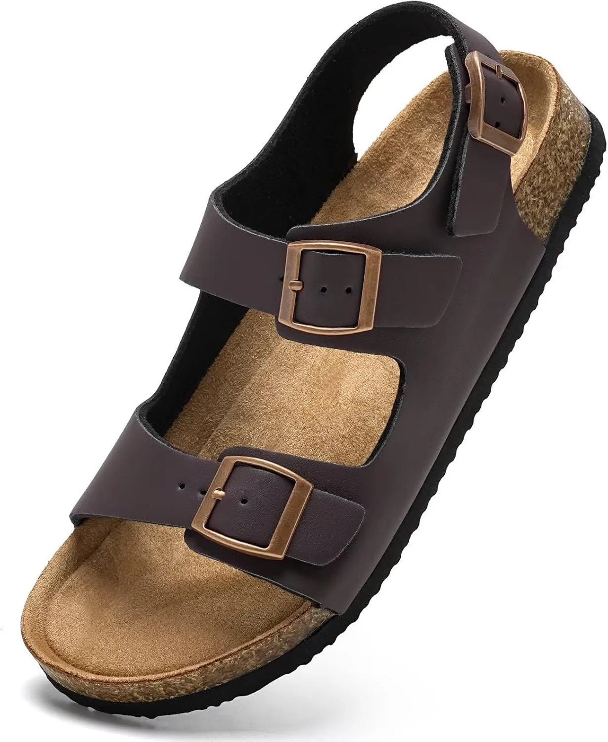 Torotto Womens Sandals with Cork Footbed Open Toe Adjustable Webbing Athletic Slides Sandals for Walking | Beach | Indoor Outdoor