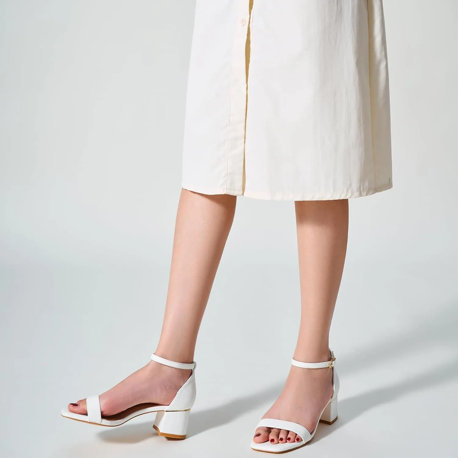 Trary Low Heels for Women Square Open Toe Ankle Strap Women's Pumps Dressy Shoes Block Chunky Heels Comfy Fashion Heeled Sandals for Women 2025 Adjustable Buckle 2.16 Inches Work Causal Party Wedding