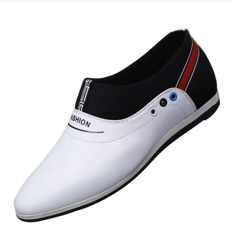 Trendy Shallow Breathable White Shoes Lazy Breathable Casual Shoes