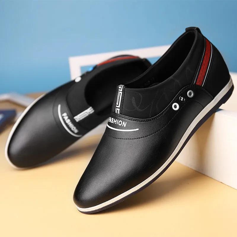 Trendy Shallow Breathable White Shoes Lazy Breathable Casual Shoes