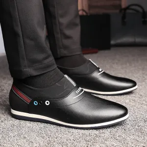 Trendy Shallow Breathable White Shoes Lazy Breathable Casual Shoes