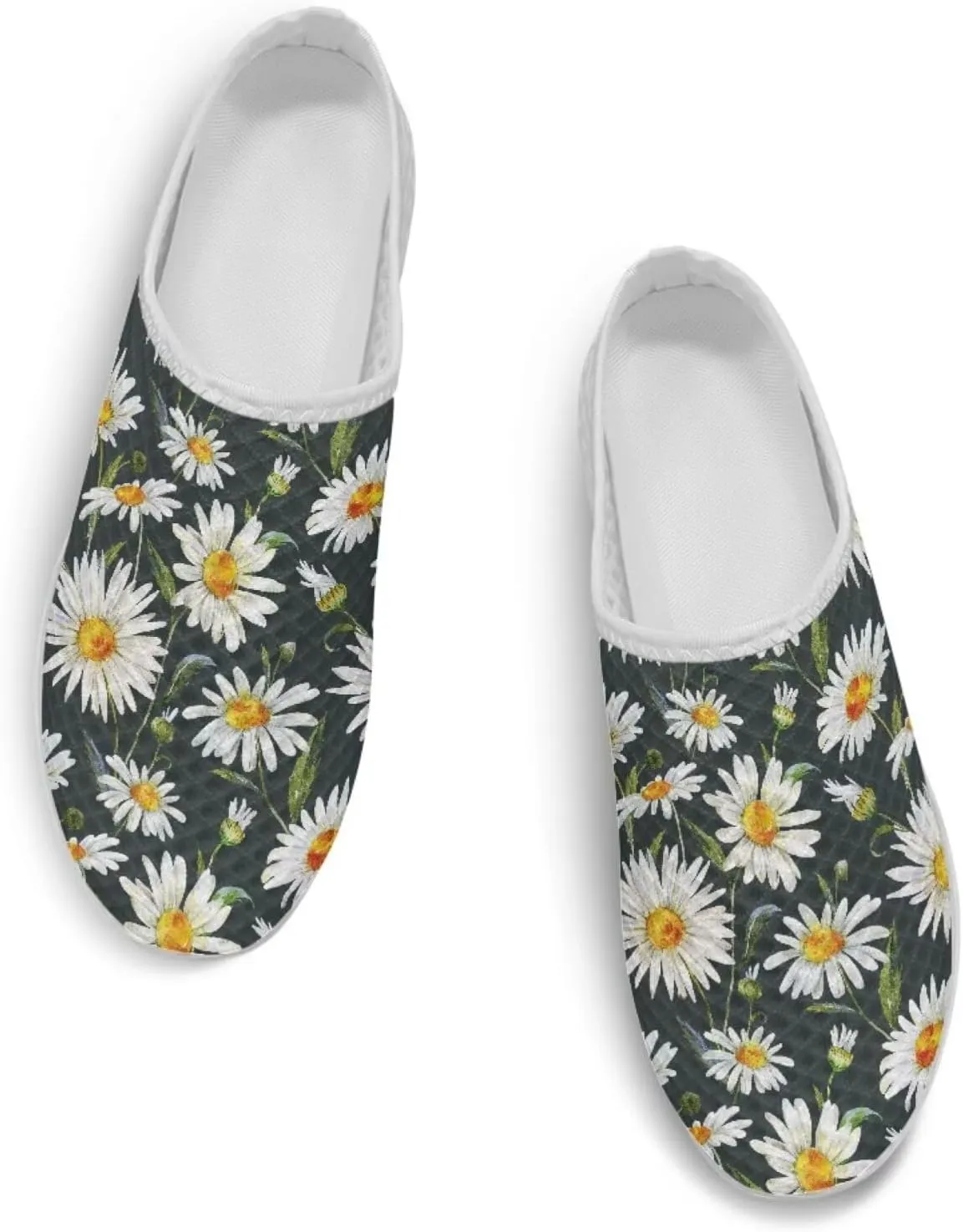 Tropical Flora Women's Arch Support Mule Garden Shoes Slip On Loafers Breathable Summer Barefoot Walking Flat