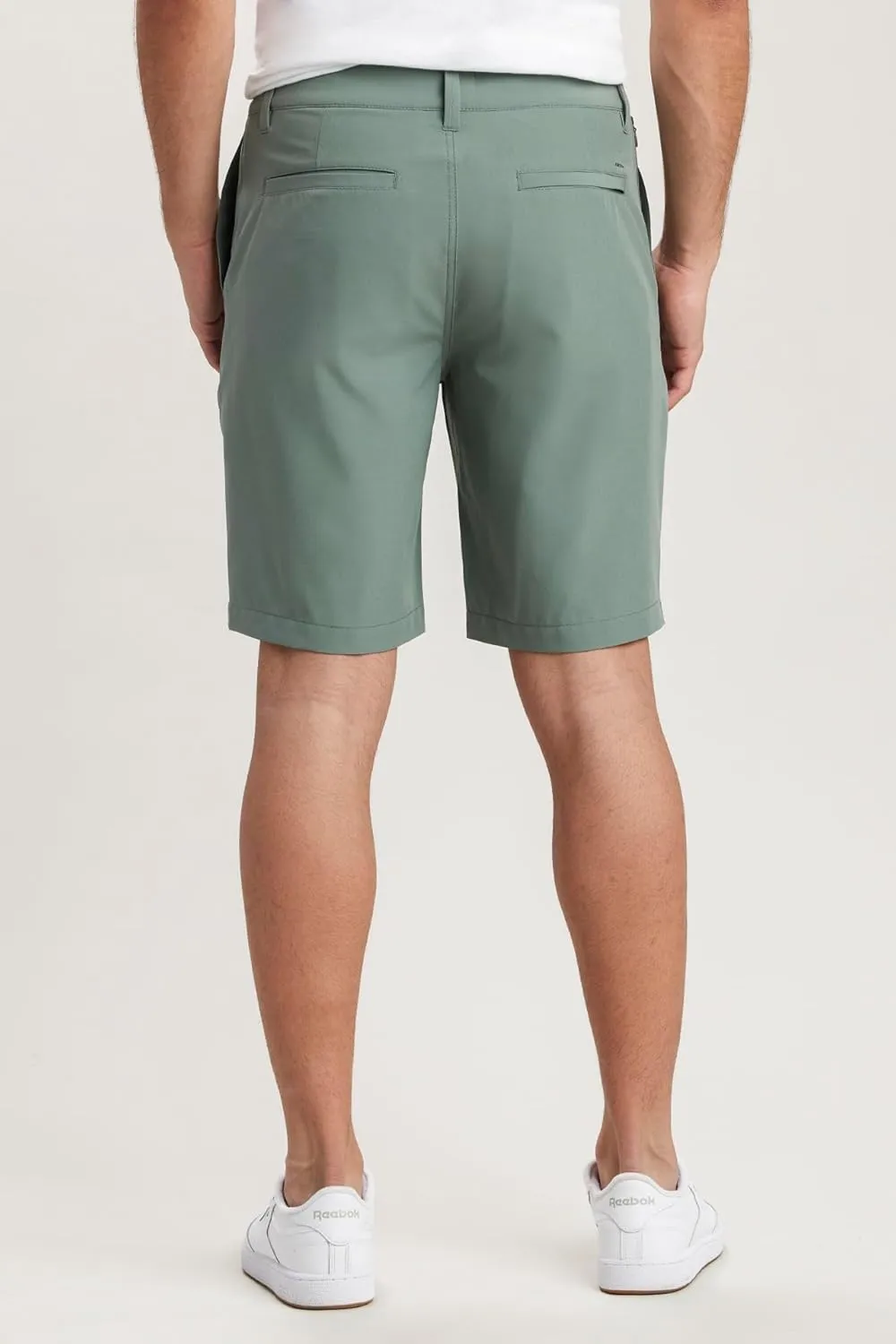 UNIONBAY Men's Ub Tech 9" Stretch Flat Front Classic Chino