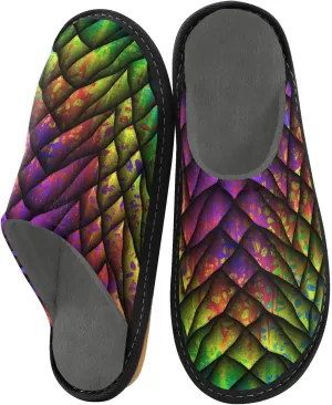 Unisex Fuzzy Foam Slippers Non-Skid Slip-on Soft Warm Sole Fleece Shoes 4-11