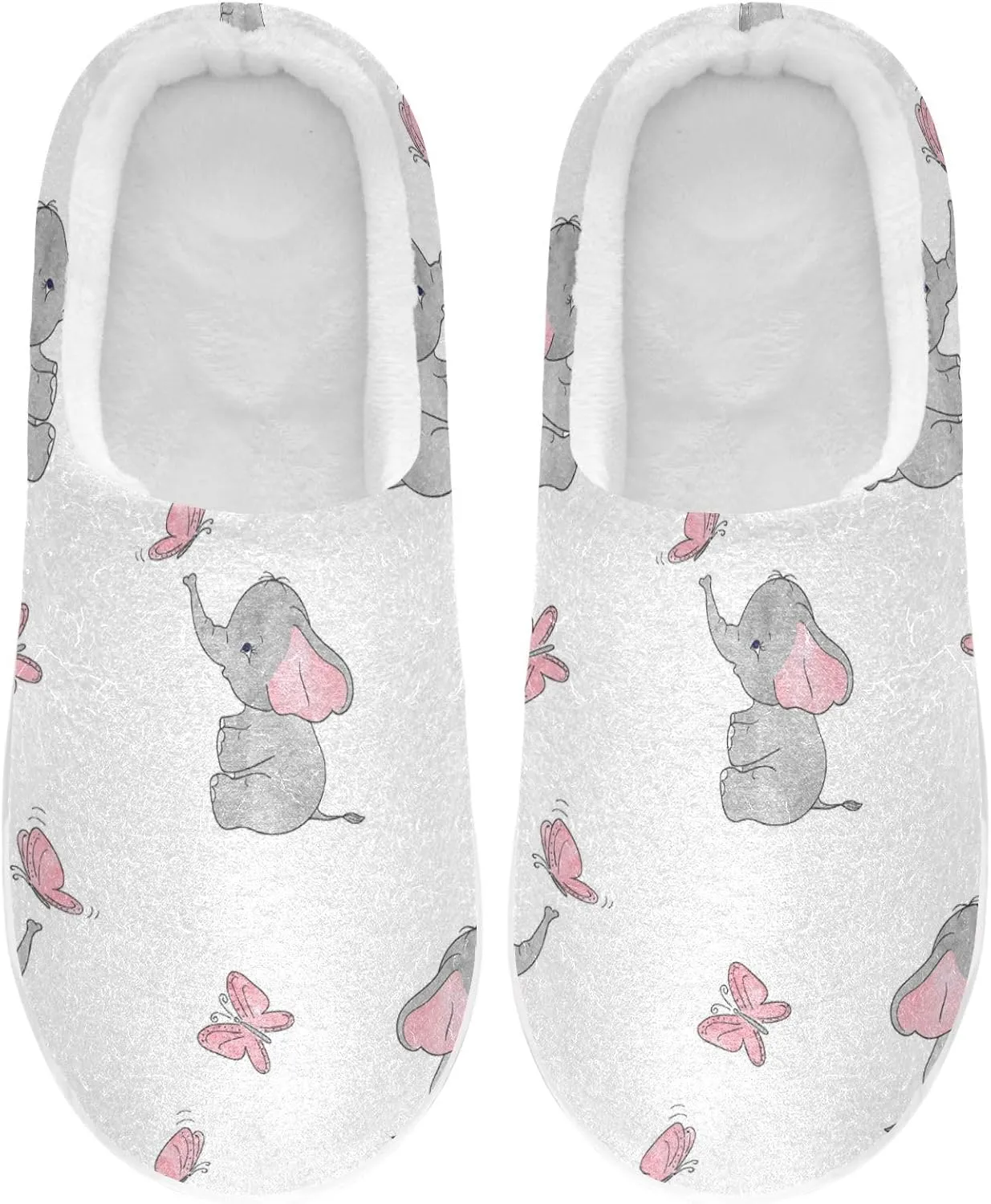 Unisex Memory Foam Slippers Non-Skid Slip-on Soft Warm Sole Fleece Shoes 6-17