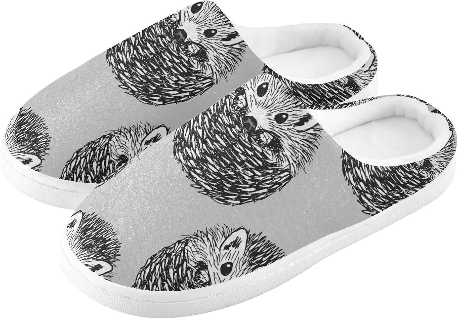 Unisex Memory Foam Slippers Non-Skid Slip-on Soft Warm Sole Fleece Shoes 6-17