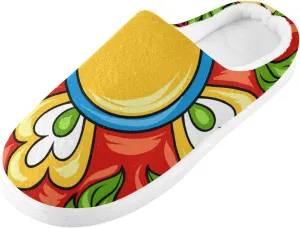 Unisex Memory Foam Slippers Non-Skid Slip-on Soft Warm Sole Fleece Shoes 6-17