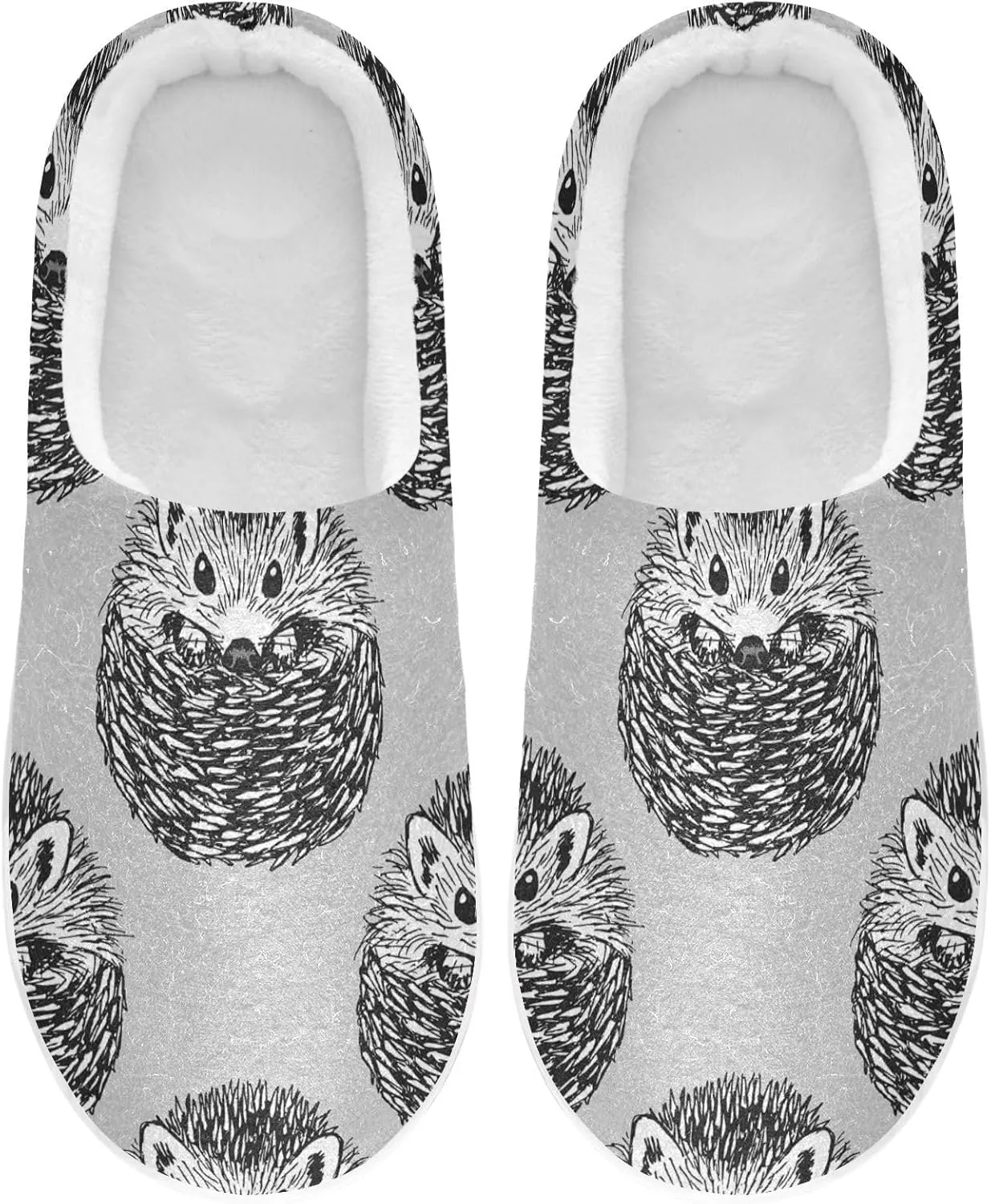 Unisex Memory Foam Slippers Non-Skid Slip-on Soft Warm Sole Fleece Shoes 6-17