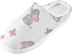 Unisex Memory Foam Slippers Non-Skid Slip-on Soft Warm Sole Fleece Shoes 6-17