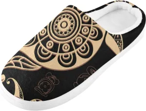 Unisex Memory Foam Slippers Non-Skid Slip-on Soft Warm Sole Fleece Shoes 6-17