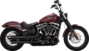 VANCE & HINES 3" Twin Slash Slip-On Mufflers - Black 46376