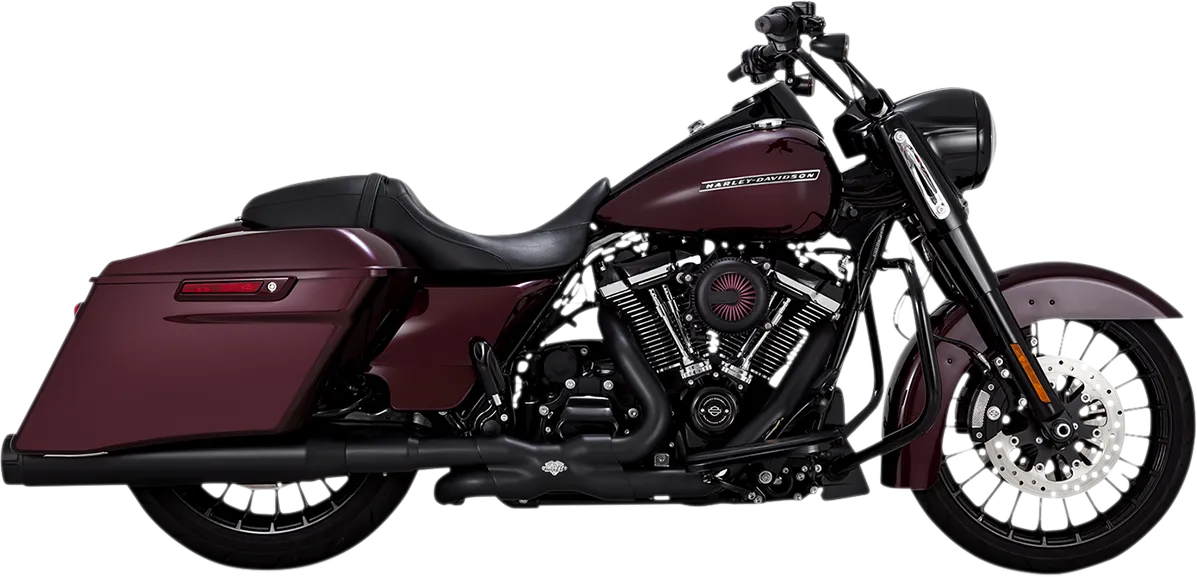 VANCE & HINES 4.5" Torquer Mufflers for FL - Black fits  road glide and Road King models  2017-2024    46674