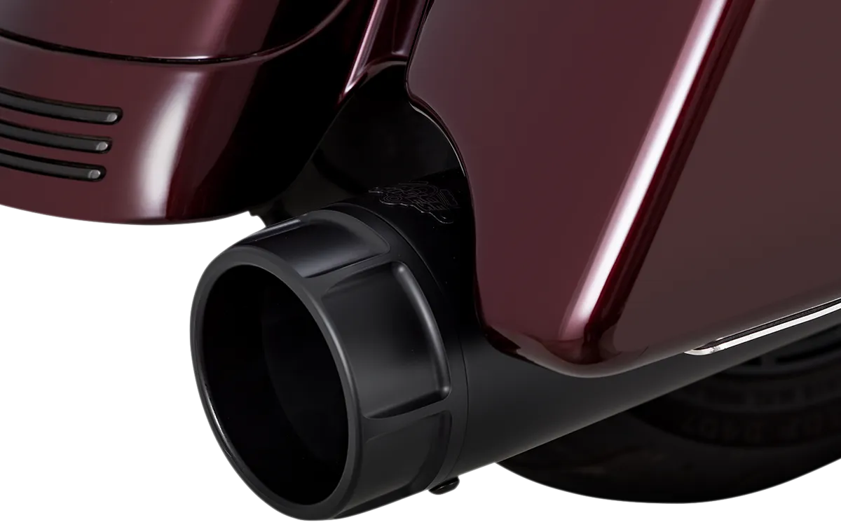 VANCE & HINES 4.5" Torquer Mufflers for FL - Black fits  road glide and Road King models  2017-2024    46674