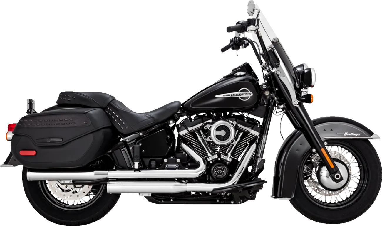 VANCE & HINES Eliminator 300 Slip-On Mufflers - Chrome Softail   2018-2021  16316