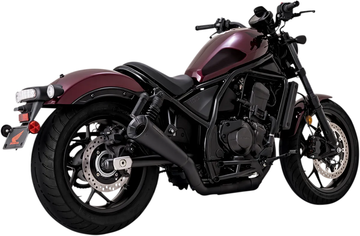 Vance & Hines Exhaust for Honda Rebel 1100 2021-2024 Upsweep Black Slip-On 48425