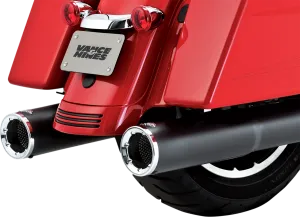 VANCE & HINES Hi-Output Mufflers - Black 46463